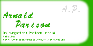 arnold parison business card